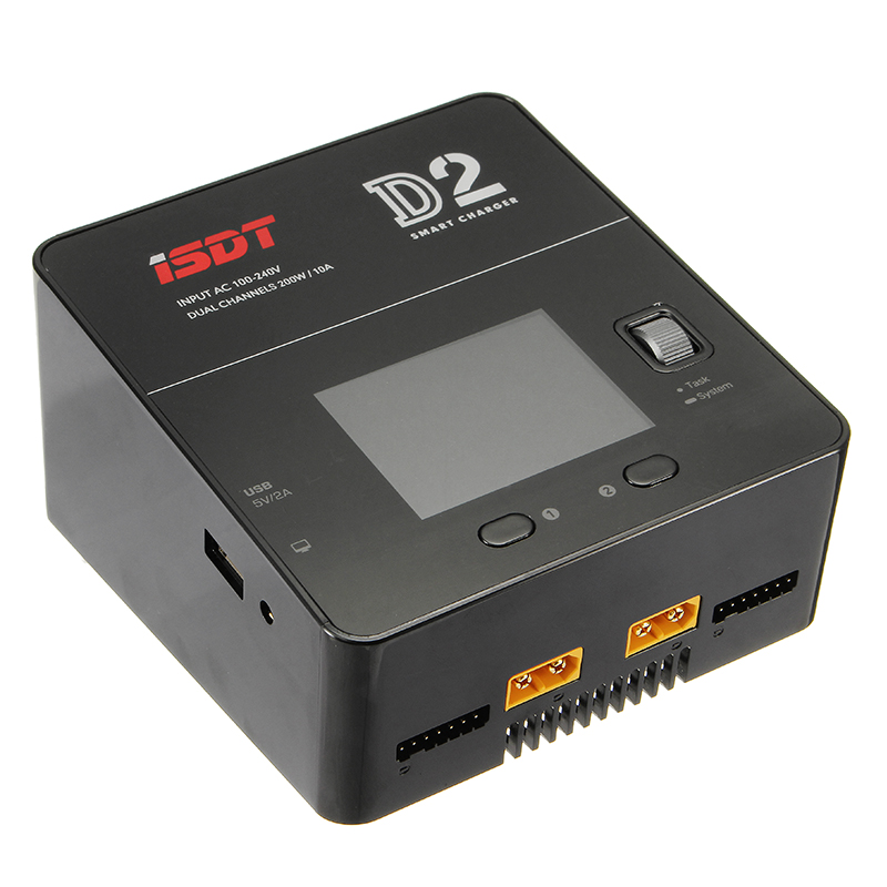 ISDT D2 MARK II 200W 20A AC Dual Channel Output Battery Charger
