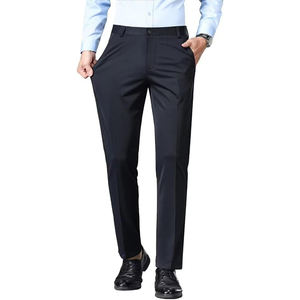 Pantaloni eleganti da <span class=keywords><strong>uomo</strong></span> Slim Fit Casual da lavoro leggeri e dritti da <span class=keywords><strong>uomo</strong></span> pantaloni eleganti eleganti pantaloni elasticizzati - Product Image 4