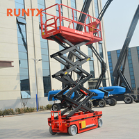 RUNTX Düşük Gürültülü Hidrolik Elektrikli Makaslı Kaldırma Platformu İç Mekan Ekipman Onarım Hizmeti İçin