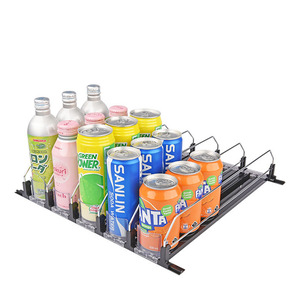 Supermarket PVC Pusher Display Supermarket Shelf Pusher Tray Canned Drink Shelf Pusher for Commercial Freezer