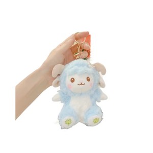 Lindo Llavero de Oveja de Peluche, Suave y Esponjoso, Colgante 3D para Bolsa, Mini Animal de Peluche para Regalo y Mochila - Product Image 3