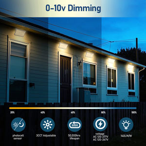 Lámpara LED de Pared Cuadrada Ajustable de 40W-120W, IP65, Impermeable, de Aleación de Aluminio, para Exteriores, Calles, Estacionamientos, Entradas - Product Image 3