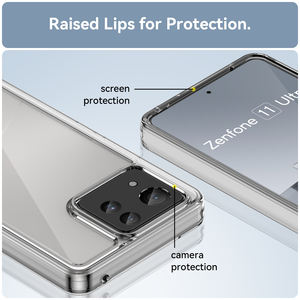 เคสใสพิเศษสำหรับ Asus <span class=keywords><strong>ZenFone</strong></span> 11เคส TPU หลากสีขายดี + อะคริลิคแข็งใสฝาครอบโทรศัพท์สำหรับ Asus <span class=keywords><strong>ZenFone</strong></span> 11 ultra - Product Image 3