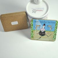 Sous-verres personnalisables imprimés en MDF et liège, écologiques, style Zen Asiatique, étanches, 95x95mm, souvenirs nationaux Mexique Espagne Islande Irlande