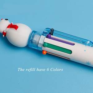 Bút Nhiều Màu Hoạt Hình <span class=keywords><strong>Santa</strong></span> Claus Xmas Cây Deer Bút Bi Trường Tiểu Học Quà Tặng Văn Phòng Phẩm Quà Tặng Giáng Sinh Vui Vẻ Bút - Product Image 2