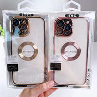 Étui de téléphone à chargement sans fil électro-plaqué pour iPhone, étui de téléphone portable magnétique en TPU pour iPhone 16 15 14 13 12 11 Pro Max