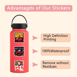 ZY2869C 55 Piezas NUEVAS Pegatinas de Vinilo Impermeables con Dibujos Animados de <span class=keywords><strong>Akira</strong></span> para Álbumes de Recortes, Graffiti, Decoración de Tazas, Guitarras, Portátiles y Maletas - Product Image 4