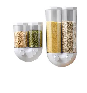 wall mounted dry food Spiced beans bulk food dispenser containers coffee StorageJar Cereal Dispenser Oatmeal Food Dispenser
