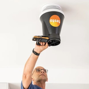 Anémomètre Testo Testo417 avec impeller de 100 mm, mesure du débit d'air, portable - Product Image 3