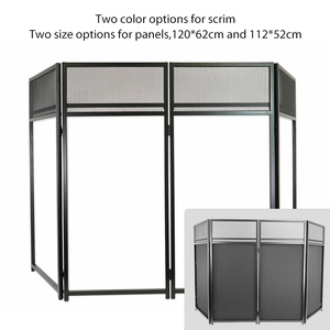 Fs002b yinyu thép chuyên nghiệp DJ mặt tiền và bảng sử dụng kép có thể gập lại với túi xách màu trắng/đen DJ gian hàng hệ thống - Product Image 5