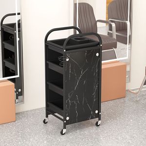 Modern Design Hairdressing Salon <b>Trolley</b> Spa Hairdresser's Assistant Gold <b>Trolley</b> With Universal Wheels Tangle-free Hair - Product Image 4