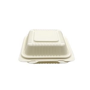 Compostable Food Container Disposable Cornstarch Lunchbox Eco Bento Biodegradable Lunch Box