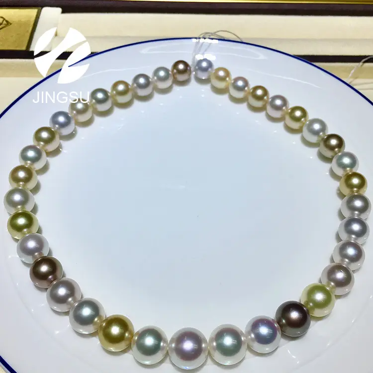 Collier traditionnel en perles du sud-mer, de couleur naturelle, mélange de perles de bohème, à la mode, bijou design de qualité supérieure, 1 pièce