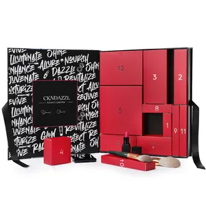 Customized New Handmade Black fashion trend Advent Festival Calendar Box Cosmetic Gift Box