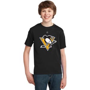 Pittsburgh Penguins Sidney Crosby 87 Camiseta juvenil con cuello redondo para niños, ropa de hockey sobre hielo - Product Image 2