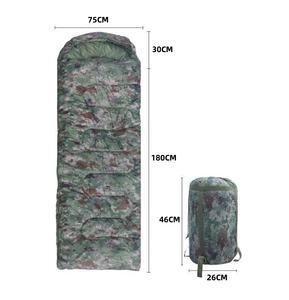 Outdoor Hochwertige Baumwolle Schlafsack Trekking Wandern Warm halten Camo Wasserdicht Tragbar Angeln Camping Schlafsack - Product Image 6