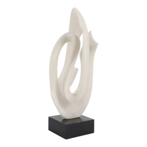 Scultura Decorativa in Resina con Base in Marmo, Elemento d'Arredo Contemporaneo per Soggiorno, Bagno e Tavolino da Caffè - Product Image 2