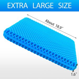 Cojín de Gel para Asientos, Ideal para Estar Sentado por Largos Periodos, Cojín de Gel Suave para Silla de Ruedas, Cojín para Silla de Oficina, Cojín para Asiento de Auto, para Dolor de Cadera - Product Image 6