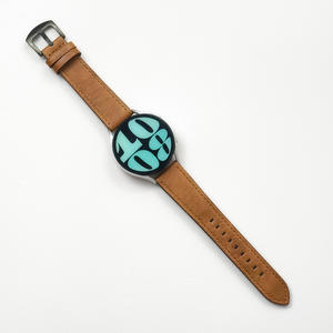 Bracelet de montre en cuir Upro 20/22 mm pour Samsung Galaxy Watch 6 5 4 40 mm 44 mm Gear Vintage Strap De Montre De Bcorrea De Reloj - Product Image 5