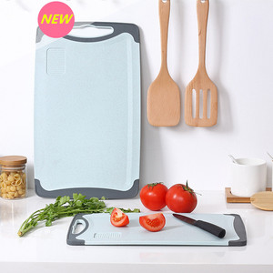 Planche à découper en paille de blé, planche à découper portable pour étudiants/bureau, planche à découper pour fruits et légumes sans plastique, pour bébé - Product Image 1