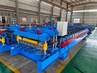 Machine populaire de formage à froid de tôles métalliques pour la fabrication de tuiles en acier verni avec système informatique Delta