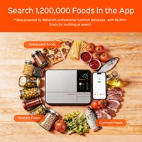 Báscula de Cocina Profesional Welland de 5 kg con Integración con la Aplicación 1200000 Foods, Control Táctil y Función Tare