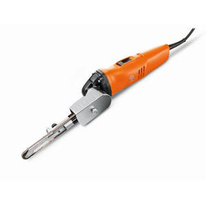 Lijadora de Banda Eléctrica Fein, Herramienta Profesional para Pulir y Esmerilar Acero Verticalmente - Product Image 1