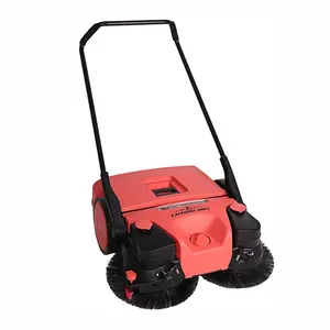 outdoor and indoor industriales lithium battery power spray sweeper hand push type sweeping machine for factory disinfection