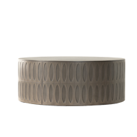 Table basse en ciment résistante aux intempéries du Vietnam, mobilier de salon léger, durable, facile à nettoyer, design moderne LDK Precast CF-S13