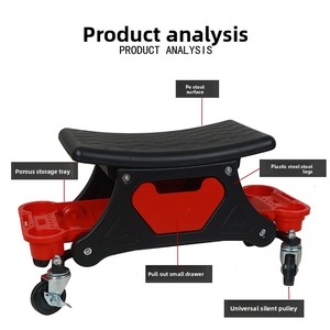 Sgabello per Riparazione <span class=keywords><strong>Auto</strong></span>, Sedile per <span class=keywords><strong>Lavaggio</strong></span> e Dettaglio <span class=keywords><strong>Auto</strong></span>, Sgabello Scorrevole per Lucidatura - Product Image 2