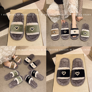 New Foreign Trade Models Warm Slippers Love Fashionable Home Platform Sandals PVC - Product Image 2