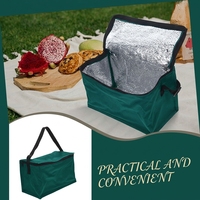Sac isotherme réutilisable pour poisson, sac de transport alimentaire non tissé avec doublure en feuille d'aluminium pour le camping en plein air