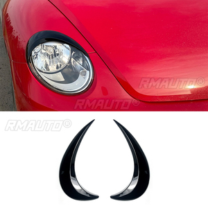 ฝาครอบตกแต่งขอบไฟหน้ารถยนต์ 2 ชิ้น สำหรับ Volkswagen Beetle 2012-2018 GTI สติ๊กเกอร์ติดขอบไฟหน้ารถยนต์ - Product Image 1