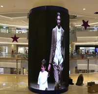 Écran flexible cylindrique P2, affichage vidéo cylindrique, affichage LED en colonne