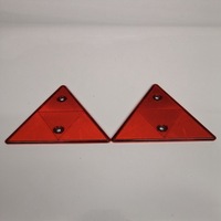 Réflecteur triangulaire arrière de remorque, rouge, prismatique, homologué SAE DOT E-mark, 2 trous de fixation, sécurité pour camions
