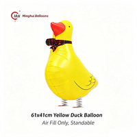 Ballons en aluminium animaux marcheurs en gros – Gonflage à l'air uniquement – Poulet, Tortue, Girafe, Lion, Cygne, Canard, Dinosaure, Chat – Auto-marchants