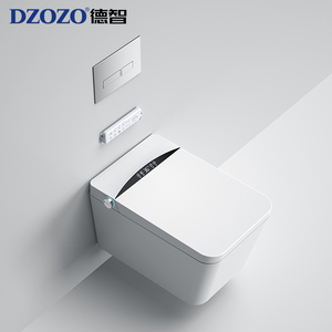 Nouvelle conception de toilette intelligente avec capteur automatique, bidet mural, toilette intelligente avec télécommande et siège chauffant - Product Image 6