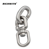 Connecteur pivotant en C robuste en acier inoxydable 316 de 8 mm et 10 mm pour la quincaillerie de cordage de chaînes et de cordes