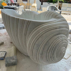 <span class=keywords><strong>Baignoire</strong></span> autoportante <span class=keywords><strong>en</strong></span> pierre naturelle et marbre sculptée à la main personnalisée <span class=keywords><strong>en</strong></span> <span class=keywords><strong>forme</strong></span> de conque <span class=keywords><strong>baignoire</strong></span> spa coquillage pour <span class=keywords><strong>d</strong></span>écoration de salle de bain - Product Image 1