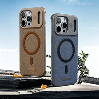 Étui de luxe en cuir rigide magnétique pour iPhone 17 16 15 14 Pro, compatible avec le chargement sans fil et antichoc