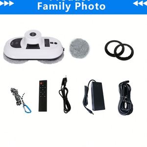 LANJI WS 660 Robot nettoyeur de vitres intelligent en fibre ABS ultrafine avec système de télécommande intelligent Robot nettoyeur domestique - Product Image 6