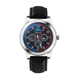 New model business watch - quartz sports watch with casual leather strap for men - Product Image 4