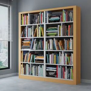Estante para libros modernos iron partition shelf bookcase metal bookshelf vertical bookshelf metal 5 tier bookshelf rak buku