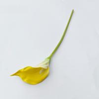 Bunga Calla Lily PU Real Touch Tangkai Tunggal, Bunga Artifisial Berkualitas Tinggi untuk Dekorasi Rumah dan Rangkaian Bunga Pernikahan