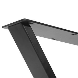 Removable Industrial Cast Iron Steel Frame X-Shaped <b>Table</b> <b>Legs</b> for Hospital Outdoor Use Office Bench Coffee Restaurant Furniture - Product Image 3