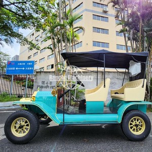 Prix promotionnel à durée limitée : Voiture électrique classique bleue 5 places pour le tourisme et les parcs, à vendre - Product Image 4
