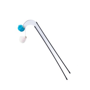 Bacchetta Giocattolo Interattiva per Gatti con Pallina <span class=keywords><strong>di</strong></span> Pelliccia, Campanello e Asta Lunga Multicolore, Realizzata in Plastica e Pelliccia, Prodotto in Cina - Product Image 1