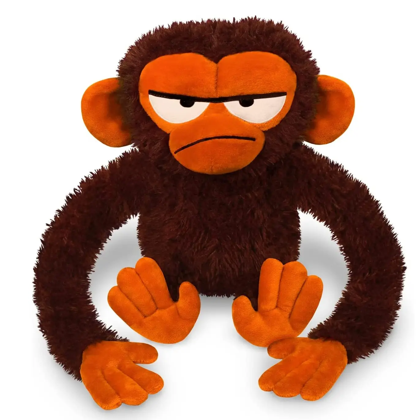 wholesaler customized Plush anger monkey soft toy stuffed animal grumpy monkey doll
