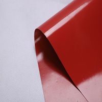 Tissu en fibre de verre revêtu de silicone-résistant à la chaleur résistant au feu ignifuge à haute température0.39
