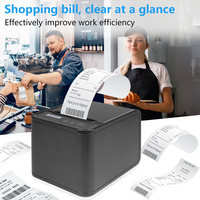 Impresora Térmica de Recibos WIFI Xprinter de 80 mm, Mini POS para Restaurante, Supermercado, Android, con Código de Barras, Automática, Económica para Cajero